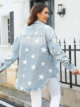 Load image into Gallery viewer, Star Denim Jacket with Pockets