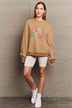 Load image into Gallery viewer, Simply Love Full Size MERRY AND BRIGHT Graphic Sweatshirt