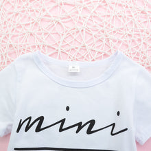 Load image into Gallery viewer, Girls MINI BOSS Graphic Tee and Skirt Set