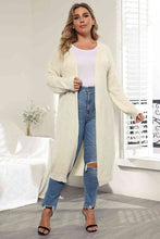 Load image into Gallery viewer, Plus Size Open Front Long Sleeve Cardigan