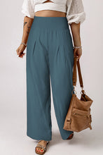 Load image into Gallery viewer, Smocked High Waist Wide Leg Pants