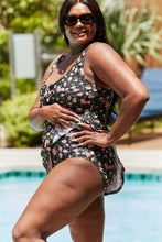 Load image into Gallery viewer, Marina West Swim Full Size Clear Waters Swim Dress in Black Roses