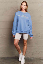 Load image into Gallery viewer, Simply Love Full Size MERRY Graphic Sweatshirt