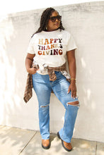 Load image into Gallery viewer, Simply Love Full Size HAPPY THANKS GIVING Short Sleeve T-Shirt