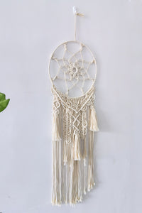 Macrame Fringe Wall Hanging Decor