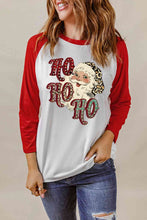 Load image into Gallery viewer, Santa Graphic Raglan Sleeve T-Shirt