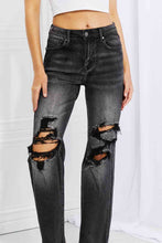 Load image into Gallery viewer, RISEN Full Size Lois Distressed Loose Fit Jeans