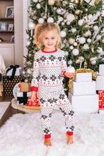 Load image into Gallery viewer, Snowflake Pattern Top and Pants Set