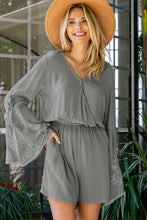 Load image into Gallery viewer, Surplice Neck Flare Sleeve Romper
