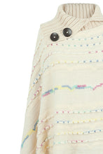 Load image into Gallery viewer, Cloak Sleeve Fringe Detail Poncho