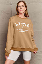 Load image into Gallery viewer, Simply Love Full Size WINTER WONDERLAND ALUMNI Graphic Long Sleeve Sweatshirt