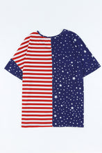 Load image into Gallery viewer, Stars and Stripes V-Neck Tee