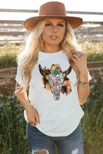 Load image into Gallery viewer, Animal Graphic Round Neck Tee