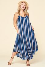 Load image into Gallery viewer, Sleeveless Stripe Printed Jumpsuit