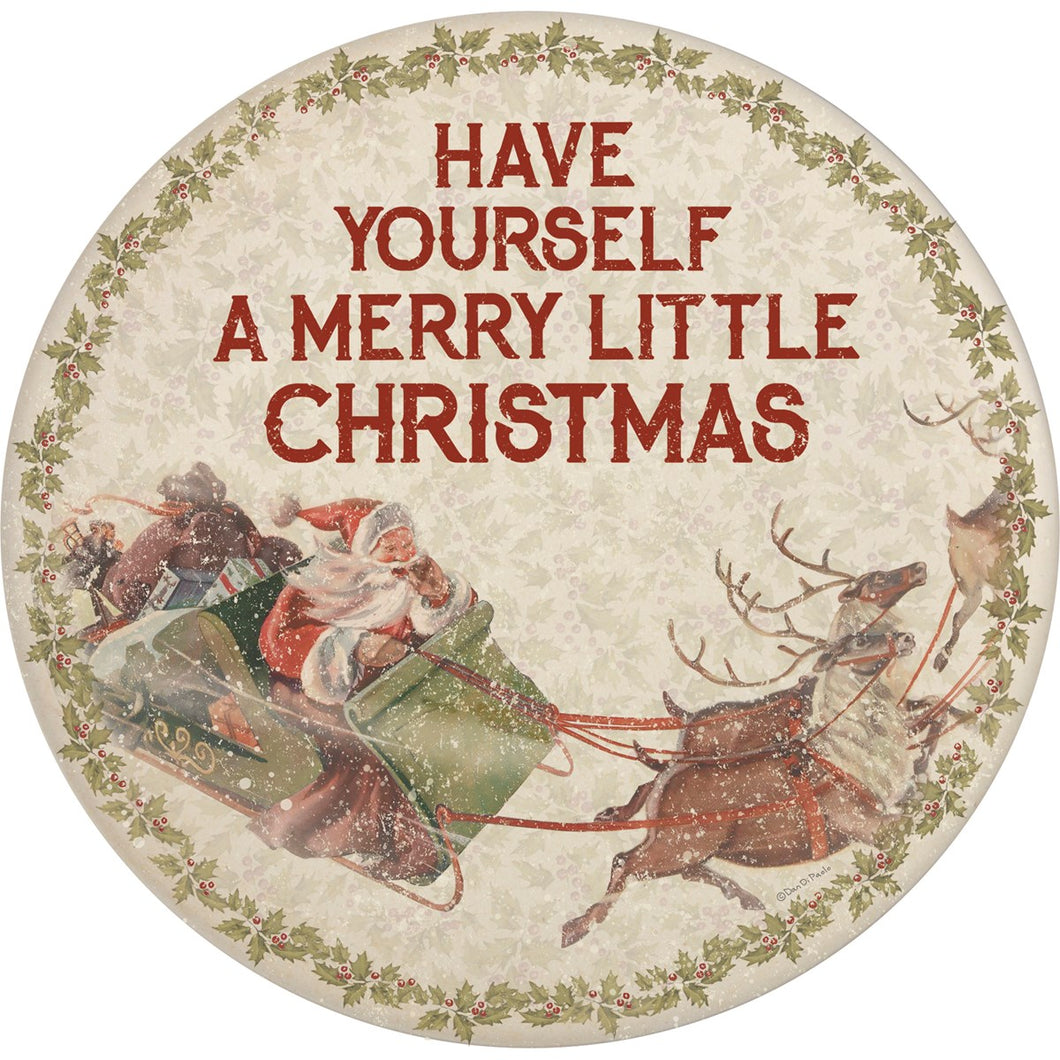 Have Yourself A Merry Little Christmas Bamboo Plate