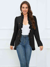 Load image into Gallery viewer, Ruffled Long Sleeve Blazer