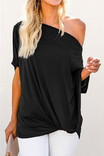 Load image into Gallery viewer, Off-The-Shoulder Slash Neck Loose Fitting Tops