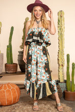 Load image into Gallery viewer, Multi printed ruffle jumpsuit