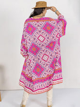 Load image into Gallery viewer, Double Take Plus Size Printed Open Front Longline Cardigan