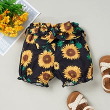 Load image into Gallery viewer, HELLO SUMMER Bodysuit and Sunflower Print Pants Set
