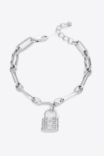 Load image into Gallery viewer, 5-Piece Wholesale Lock Charm Chain Bracelet