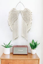 Load image into Gallery viewer, Macrame Angel Wings Wall Hanging