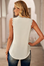 Load image into Gallery viewer, Eyelash Lace V-Neck Tank Top