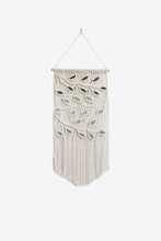 Load image into Gallery viewer, Contrast Leaf Fringe Macrame Wall Hanging