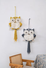 Load image into Gallery viewer, Hand-Woven Tassel Owl Macrame Wall Hanging