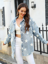 Load image into Gallery viewer, Star Denim Jacket with Pockets