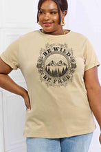 Load image into Gallery viewer, Simply Love Full Size BE WILD BE FREE Graphic Cotton T-Shirt