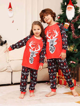 Load image into Gallery viewer, Reindeer Graphic Top and Pants Set