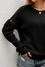 Load image into Gallery viewer, Round Neck Dropped Shoulder Sweater