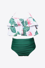 Load image into Gallery viewer, Printed Layered Halter Neck Two-Piece Swim Set