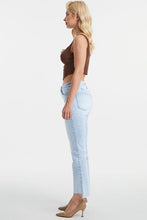 Load image into Gallery viewer, BAYEAS Full Size High Waist Raw Hem Washed Straight Jeans