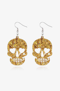 Acrylic Skull Drop Earrings