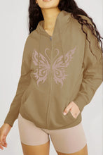 Load image into Gallery viewer, Simply Love Full Size Butterfly Graphic Hoodie