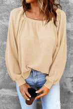 Load image into Gallery viewer, Square Neck Waffle-Knit Top