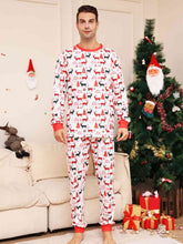 Load image into Gallery viewer, Full Size Reindeer Print Top and Pants Set