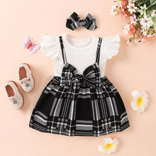 Load image into Gallery viewer, Plaid Print Bow Detail Dress