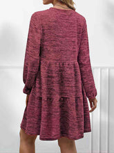 Load image into Gallery viewer, Square Neck Long Sleeve Dress