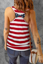 Load image into Gallery viewer, Star and Stripe Scoop Neck Tank
