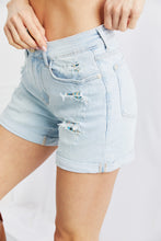 Load image into Gallery viewer, Judy Blue Full Size Distressed Cuff Denim Shorts