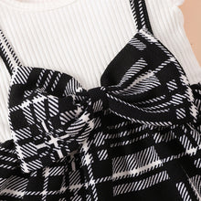 Load image into Gallery viewer, Plaid Print Bow Detail Dress