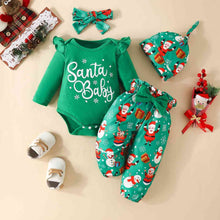 Load image into Gallery viewer, SANTA BABY Graphic Bodysuit and Pants Set