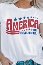 Load image into Gallery viewer, AMERICA THE BEAUTIFUL Graphic Round Neck Tee