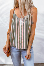 Load image into Gallery viewer, Striped Buttoned Cami