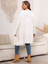 Load image into Gallery viewer, Plus Size Open Front Cardigan With Pockets