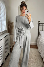 Load image into Gallery viewer, Long Sleeve Round Neck Jumpsuit