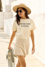 Load image into Gallery viewer, Simply Love Full Size JUST BE COOL DARLING Short Sleeve T-Shirt